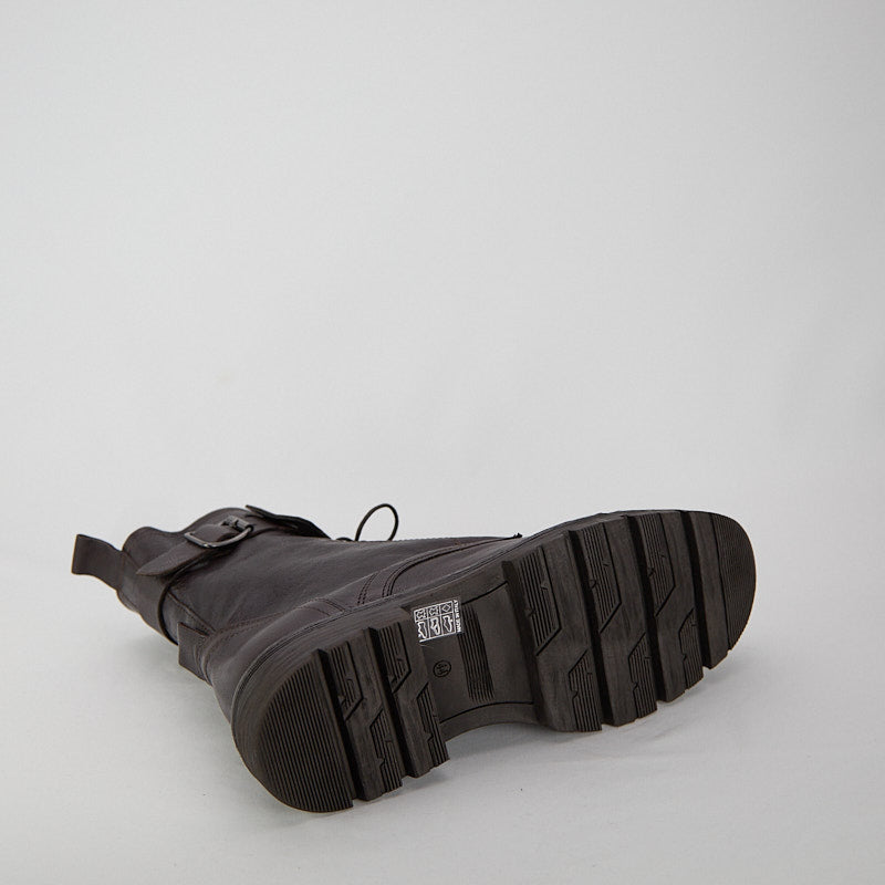 GOTHIC TESTA DI MORO - Men's Lace-up Ankle Boot in Buffalo Leather - HUNDRED100®