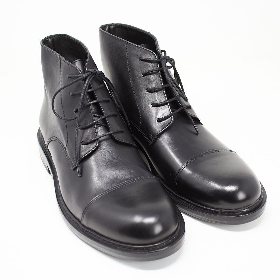 Ankle Boot Stivaletto Stringato Nero Uomo Stivaletti Stringati