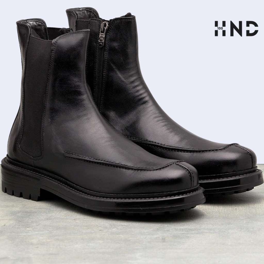 FLAVIO Men's Ankle Boots with Zip HUNDRED100®