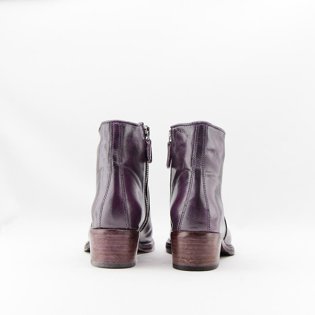 INDAM VIOLA - Stivaletto con Zip Donna in Vitello Vegetale - HUNDRED100® - HUNDRED100