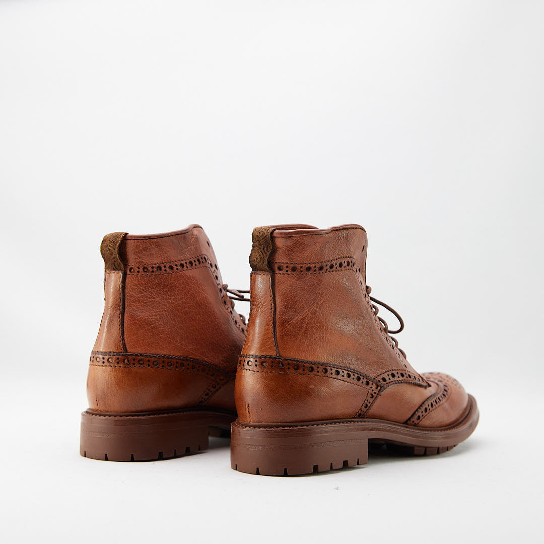 KADWA CUOIO - Stivaletto Stringato Donna in Bufalo Tinto in Capo - HUNDRED100® - HUNDRED100