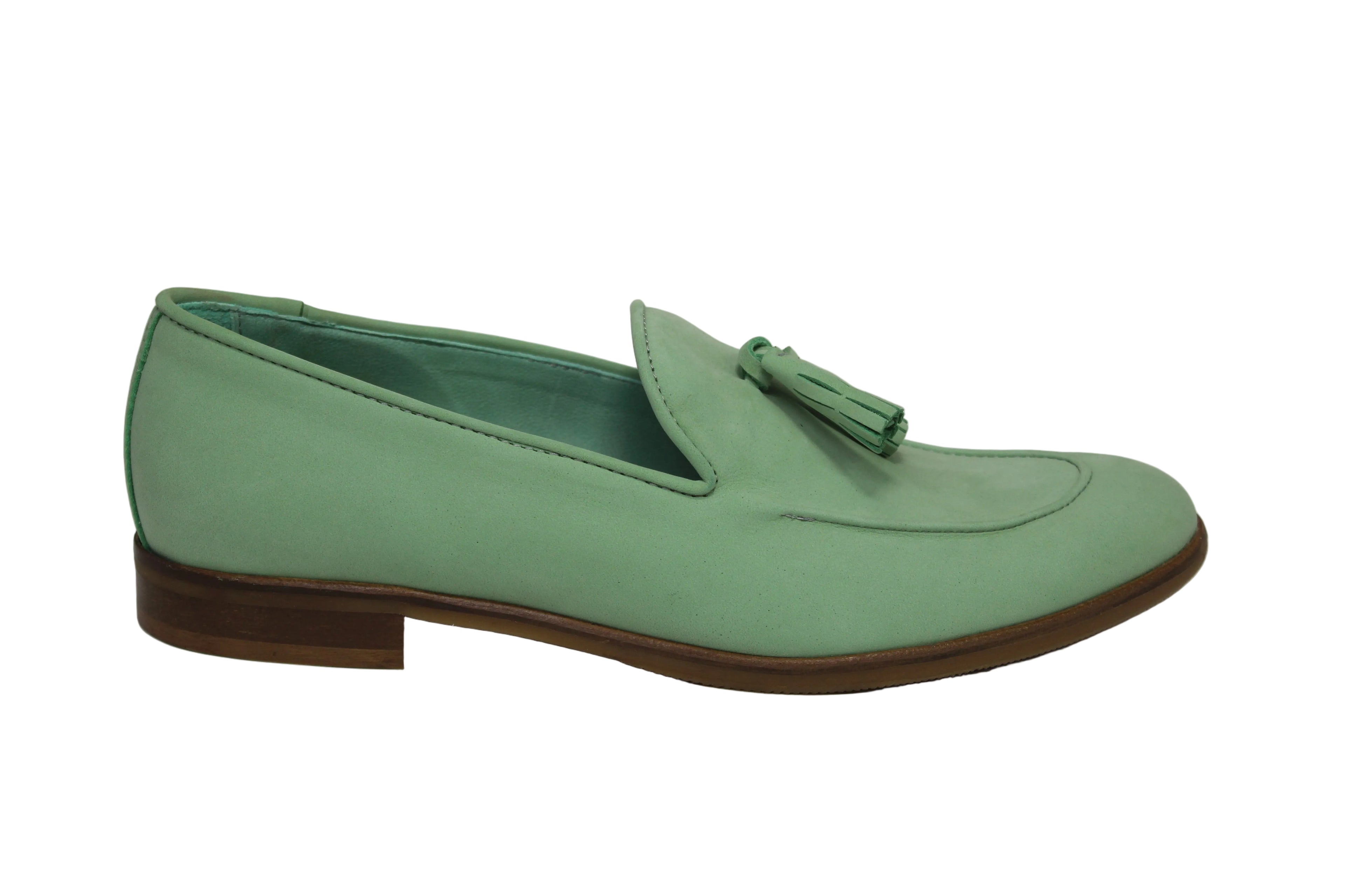 POSITANO VERDE - Mocassino con nappine Donna - HUNDRED100®