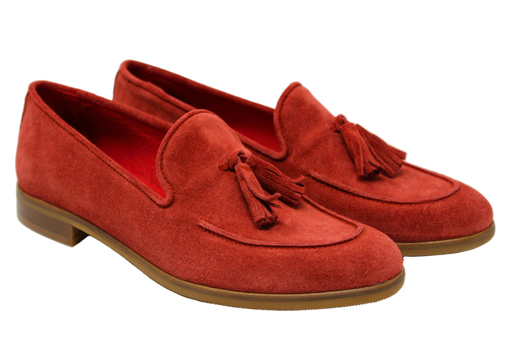 POSITANO ROSSO - Mocassino con nappine Donna - HUNDRED100®