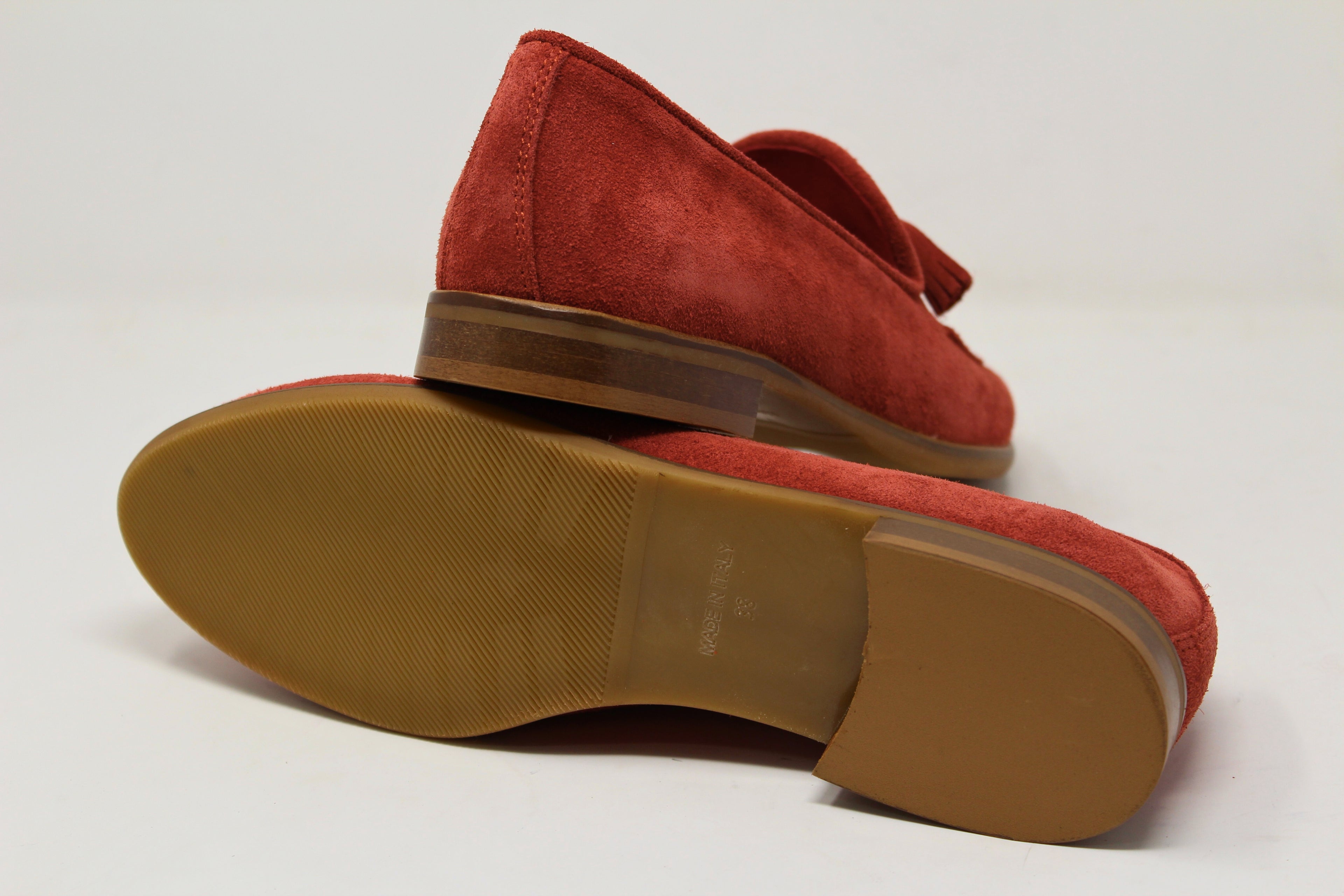 POSITANO ROSSO - Mocassino con nappine Donna - HUNDRED100®