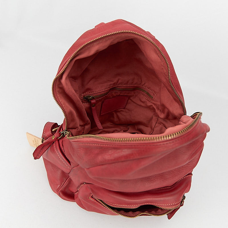 HNDBACKPACK01 - Garment dyed buffalo leather backpack - HUNDRED100®