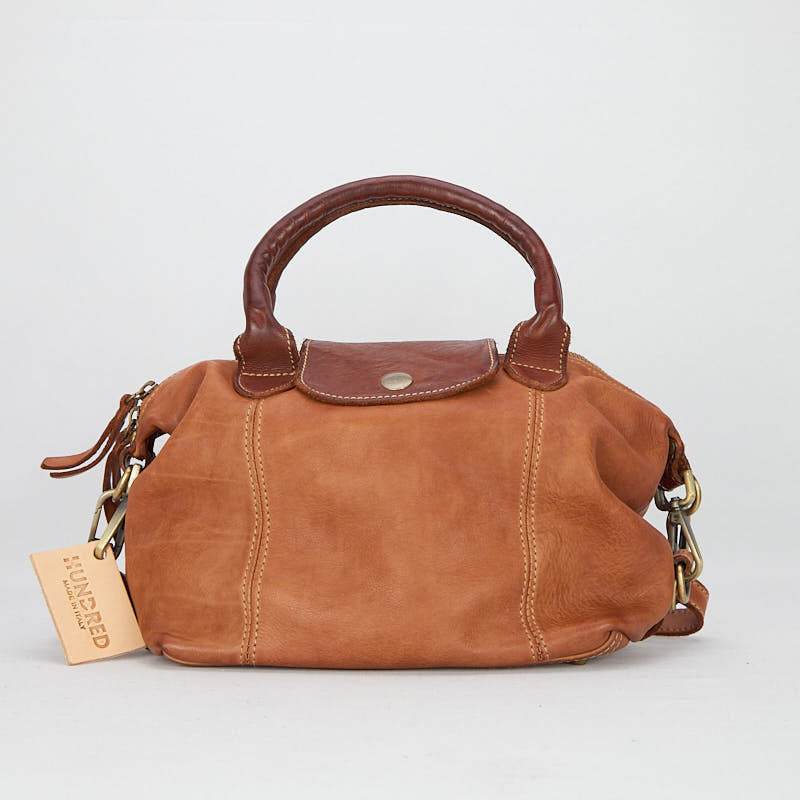 HNDBAG03 - Borsa a mano in Bufalo tinto in Capo - HUNDRED100®