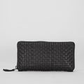 HNDWALLET01 - Women's wallet in Garment Dyed buffalo - HUNDRED100®