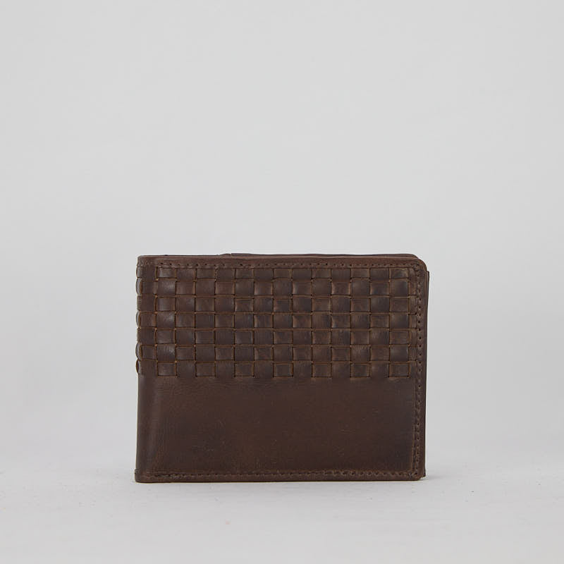 HNDWALLET02 - Men's Wallet in Garment Dyed Buffalo Leather - HUNDRED100®