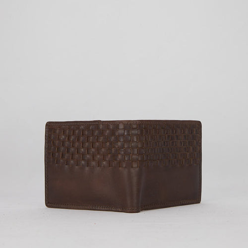 HNDWALLET02 - Men's Wallet in Garment Dyed Buffalo Leather - HUNDRED100®