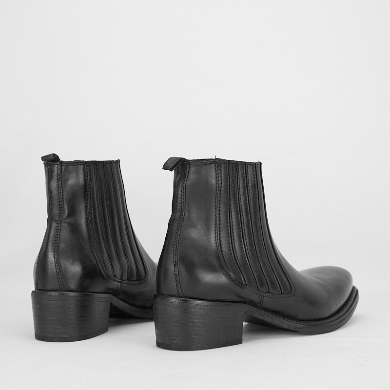 FRIDA NERO - Stivaletto Chelsea Donna in Vitello Vegetale - HUNDRED100®