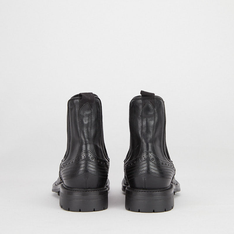 REGINA BLACK - Women's Chelsea boot in calf leather - HUNDRED100®
