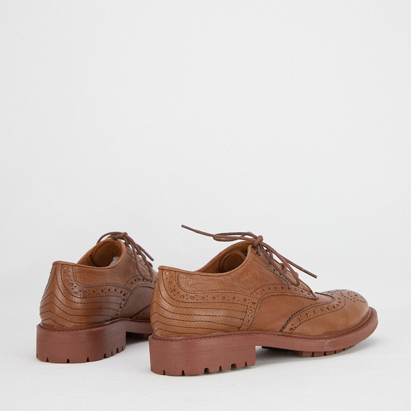 LARISSA CUOIO- Derby Allacciata Donna in pelle di Vitello Vegetale- HUNDRED100®