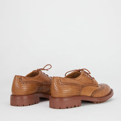 LARISSA WHISKEY - Women's Lace-up Derby in Buffalo leather - HUNDRED100®