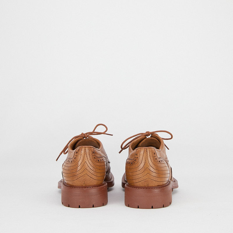 LARISSA WHISKEY - Women's Lace-up Derby in Buffalo leather - HUNDRED100®