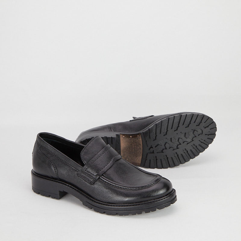 AZER NERA - Woman Loafer in Garment Dyed Buffalo Leather - HUNDRED100®