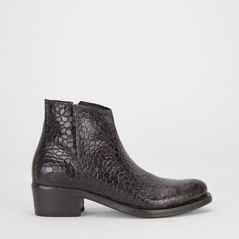 KALAM TURLTLE PALISSANDRO - Women's Calf Leather Ankle Boots - HUNDRED100®