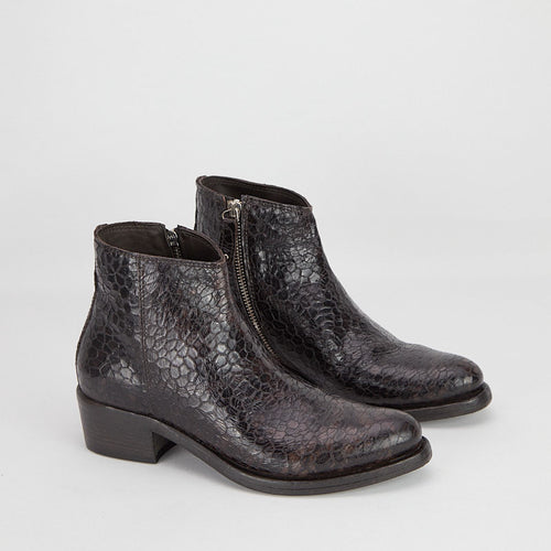 KALAM TURLTLE PALISSANDRO - Women's Calf Leather Ankle Boots - HUNDRED100®