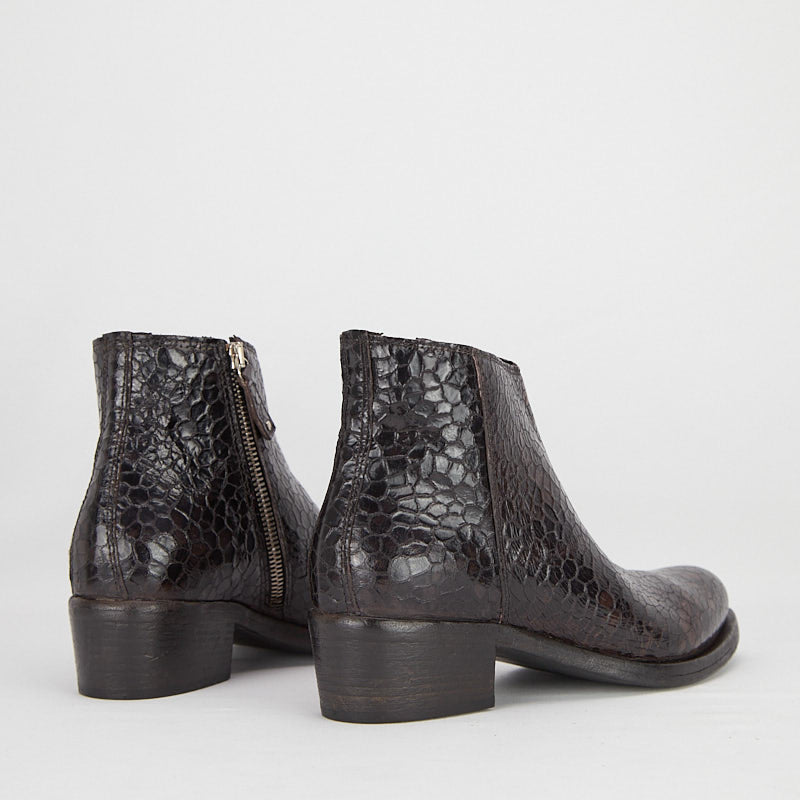 KALAM TURLTLE PALISSANDRO - Women's Calf Leather Ankle Boots - HUNDRED100®