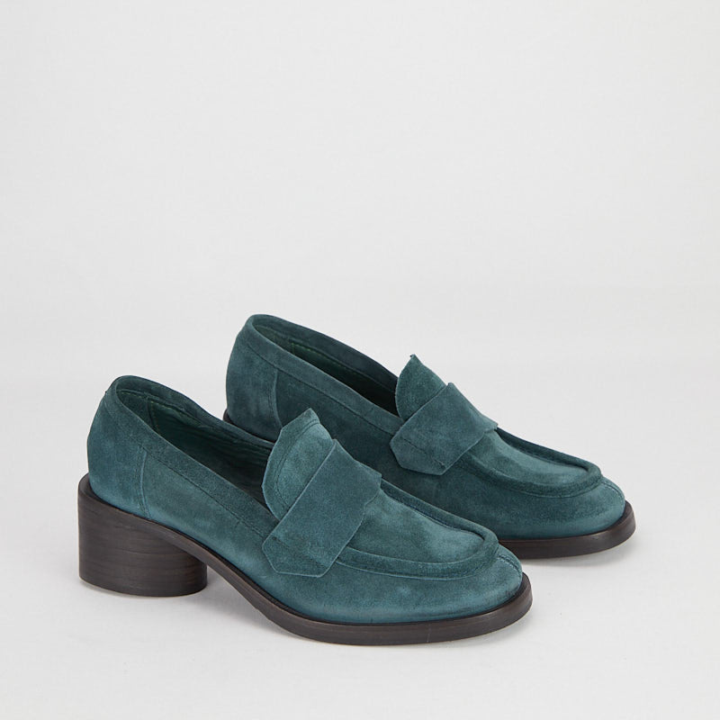 BUKRA PETROL - Women's Suede moccasin - HUNDRED100®