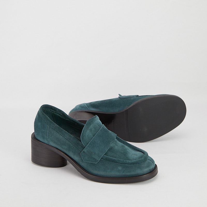 BUKRA PETROL - Women's Suede moccasin - HUNDRED100®