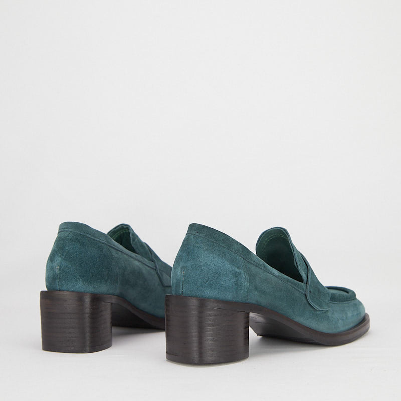 BUKRA PETROL - Women's Suede moccasin - HUNDRED100®