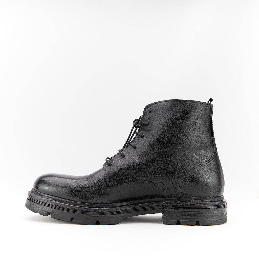 ADAM NERO - Stivaletto Stringato Uomo in Pelle di Bufalo - HUNDRED100® - HUNDRED100