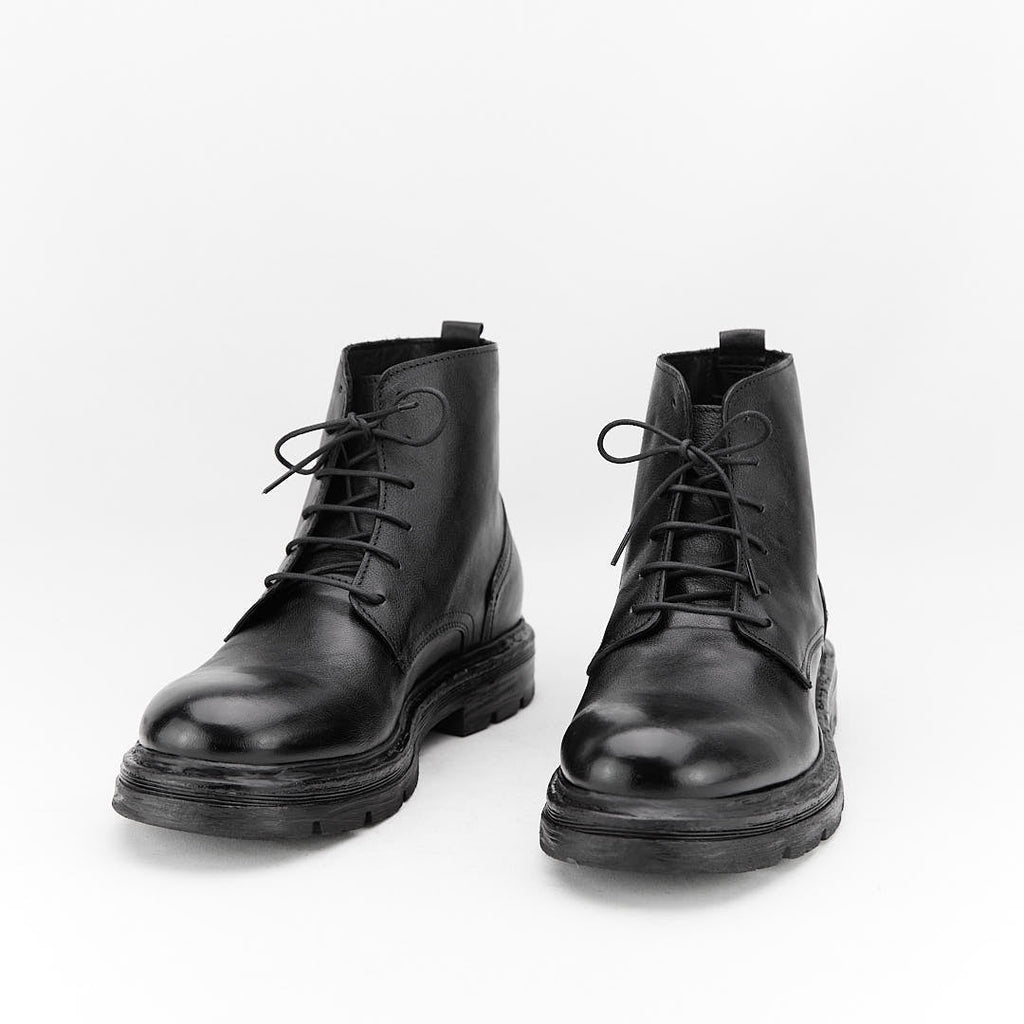 ADAM NERO - Stivaletto Stringato Uomo in Pelle di Bufalo - HUNDRED100® - HUNDRED100