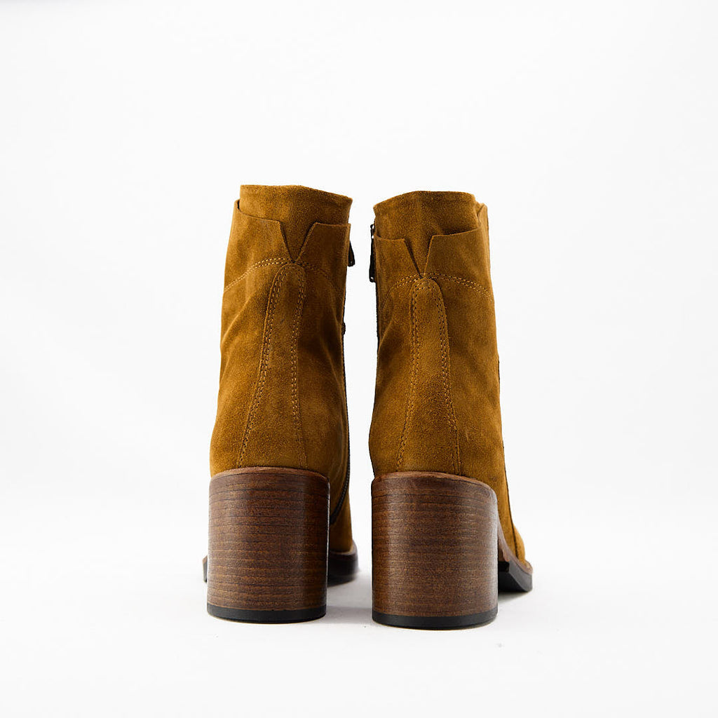 ARAPEY CURRY - Stivaletto con Zip Donna in Camoscio - HUNDRED100® - HUNDRED100