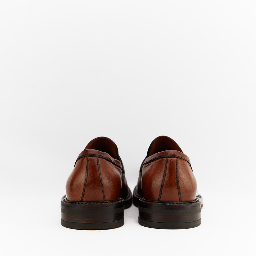 BASEET RUGGINE - Mocassino Uomo in Pelle di Bufalo Tinto in Capo - HUNDRED100® - HUNDRED100