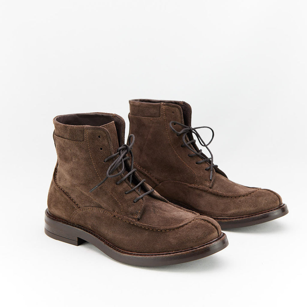 CHESTER EBANO - Stivaletto Stringato Uomo in Camoscio - HUNDRED100® - HUNDRED100