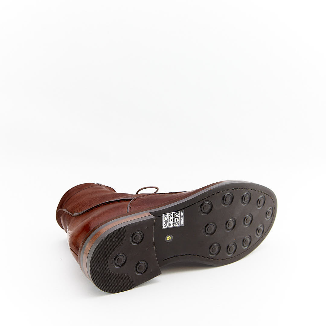 CHESTER RUGGINE - Stivaletto Stringato Uomo in Pelle di Bufalo Tinto in Capo - HUNDRED100® - HUNDRED100