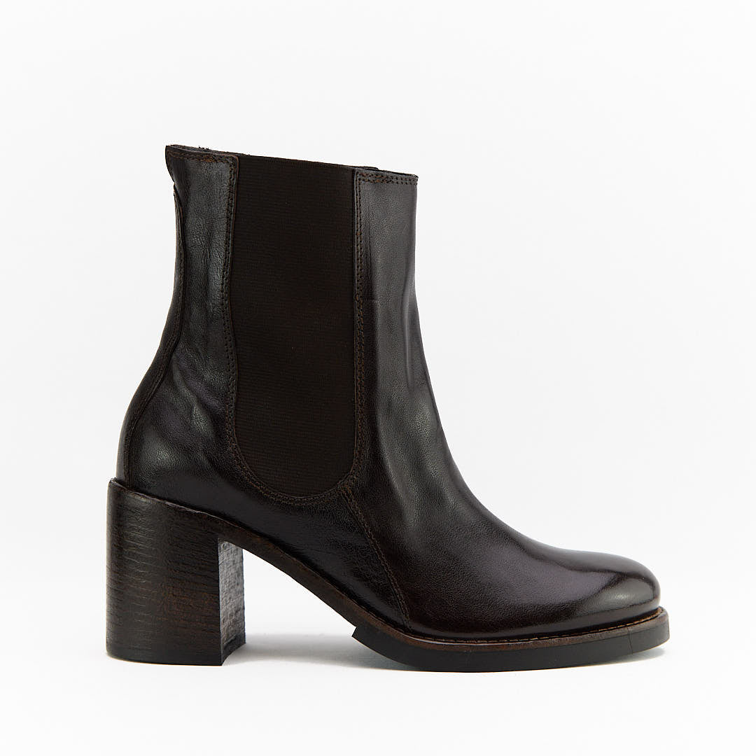 CINZEL TESTA DI MORO - Stivaletto Chelsea Donna in Pelle di Bufalo - HUNDRED100® - HUNDRED100