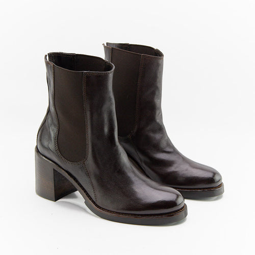 CINZEL TESTA DI MORO - Stivaletto Chelsea Donna in Pelle di Bufalo - HUNDRED100® - HUNDRED100