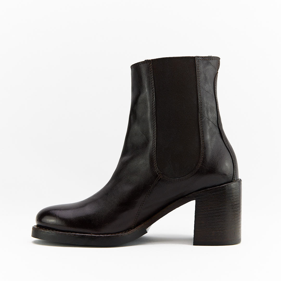 CINZEL TESTA DI MORO - Stivaletto Chelsea Donna in Pelle di Bufalo - HUNDRED100® - HUNDRED100