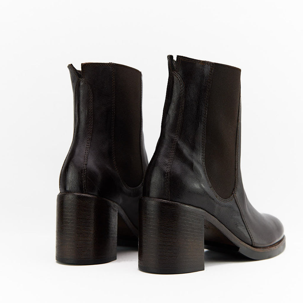 CINZEL TESTA DI MORO - Stivaletto Chelsea Donna in Pelle di Bufalo - HUNDRED100® - HUNDRED100