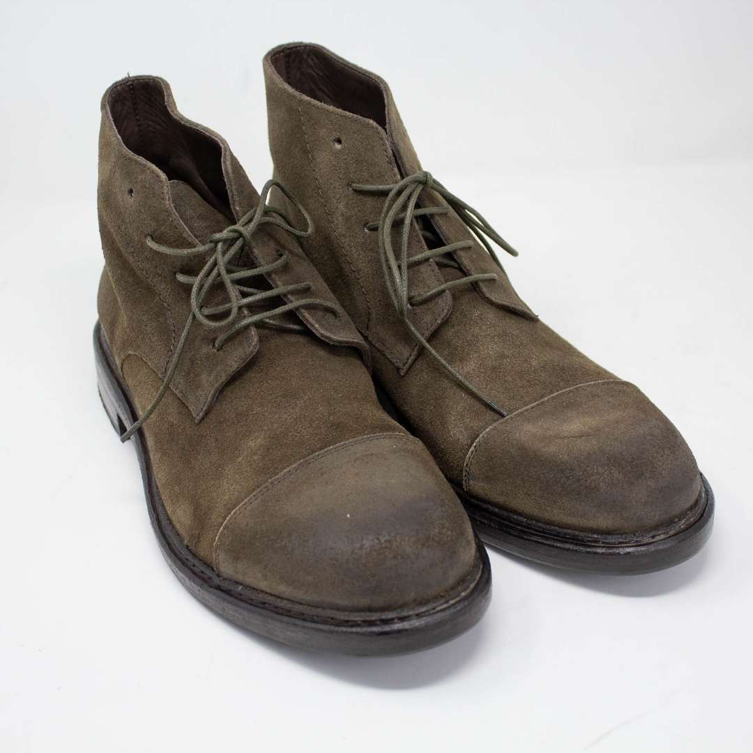 Suede Saint Laurent Stivaletto Uomo Stivaletti Uomo Pelle Lacci