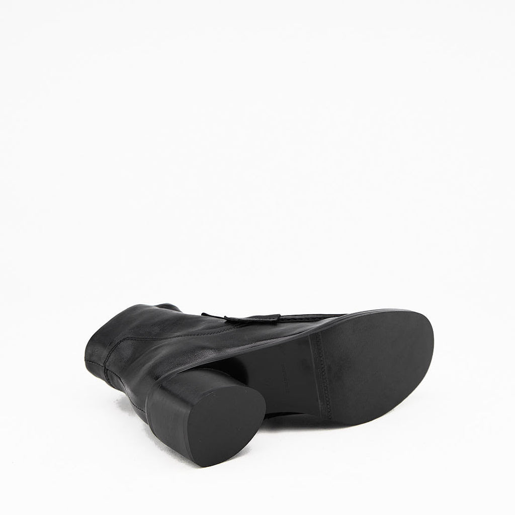 GEOMETRIC NERO- Stivaletto con Zip Donna in Pelle di Bufalo  - HUNDRED100® - HUNDRED100