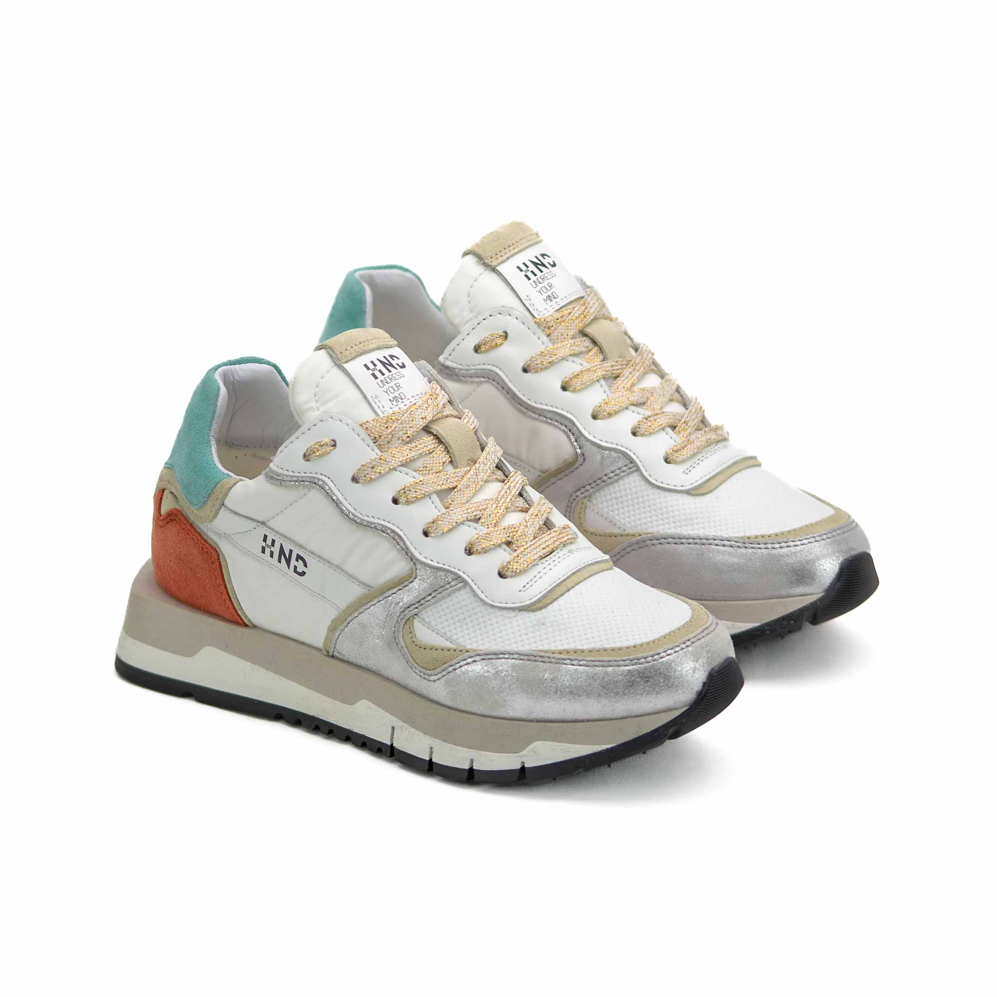 HND12 - Leather Sneaker Donna - HUNDRED100® - HUNDRED100