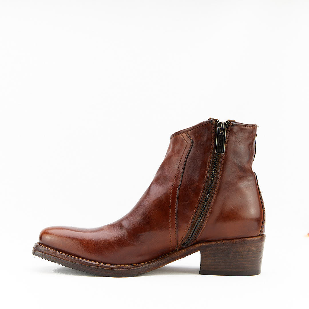 INDAM CUOIO - Stivaletto con Zip Donna in Vitello Vegetale - HUNDRED100® - HUNDRED100