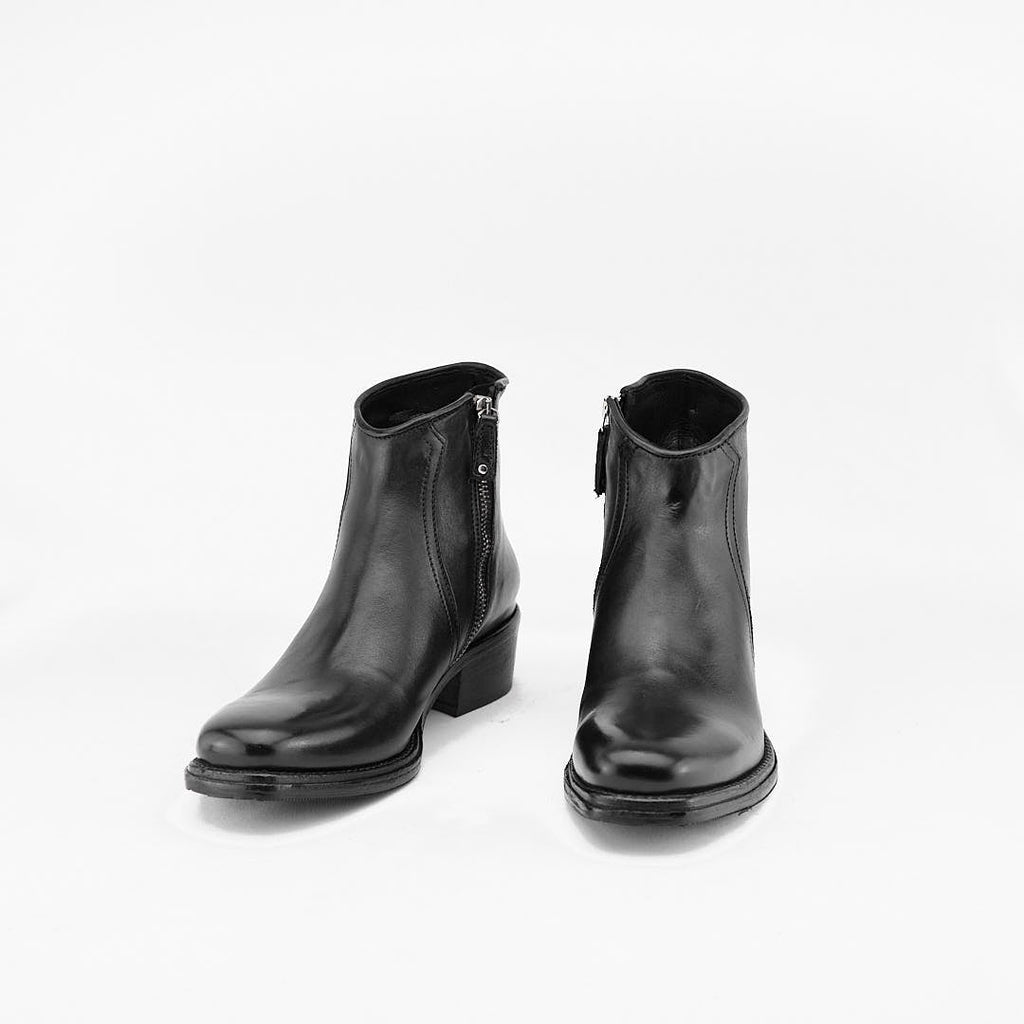 INDAM NERO - Stivaletto con Zip Donna in Vitello Vegetale - HUNDRED100® - HUNDRED100