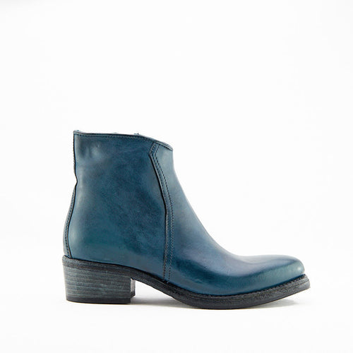 INDAM PETROLIO - Stivaletto con Zip Donna in Pelle di Vitello Vegetale - HUNDRED100® - HUNDRED100