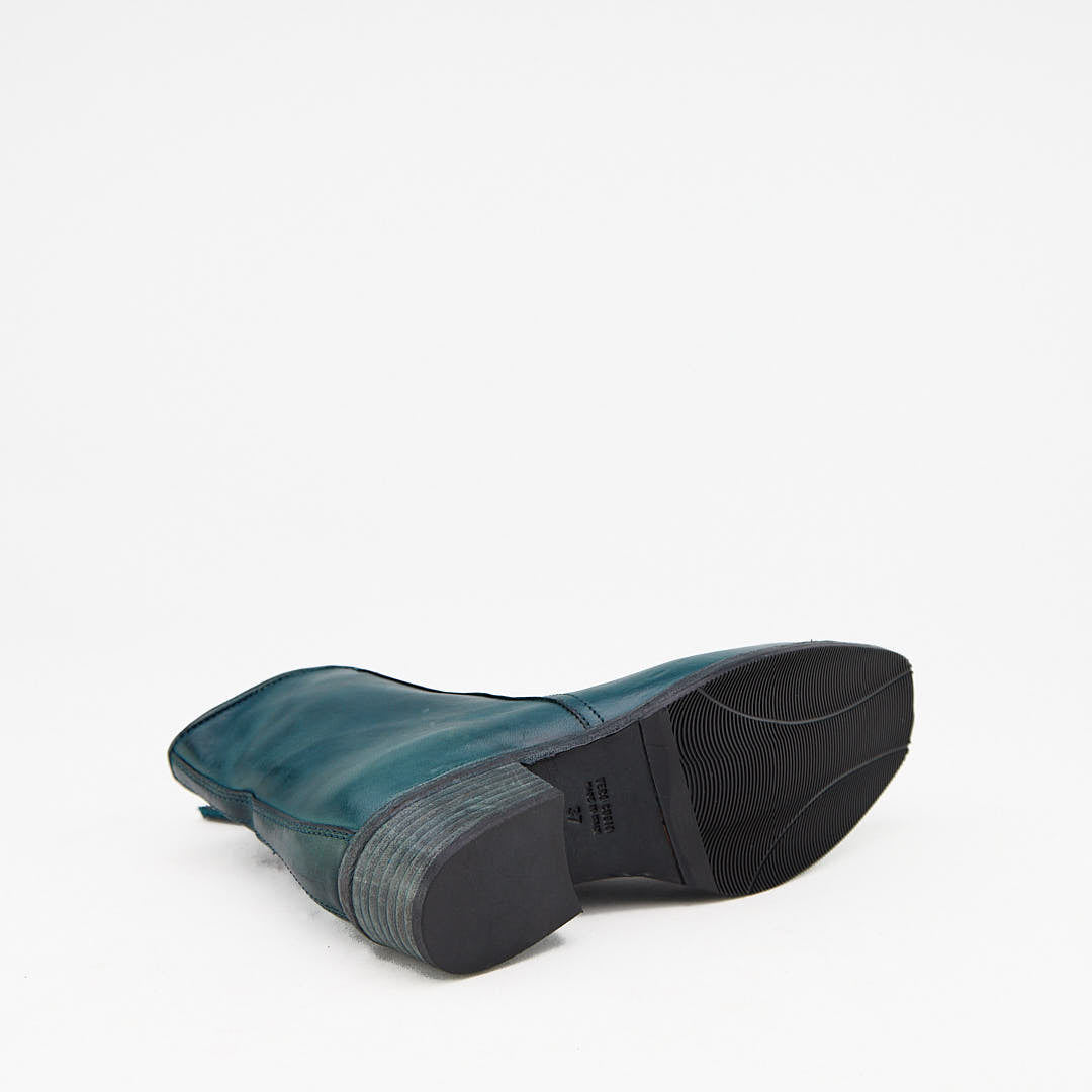 INDAM PETROLIO - Stivaletto con Zip Donna in Pelle di Vitello Vegetale - HUNDRED100® - HUNDRED100
