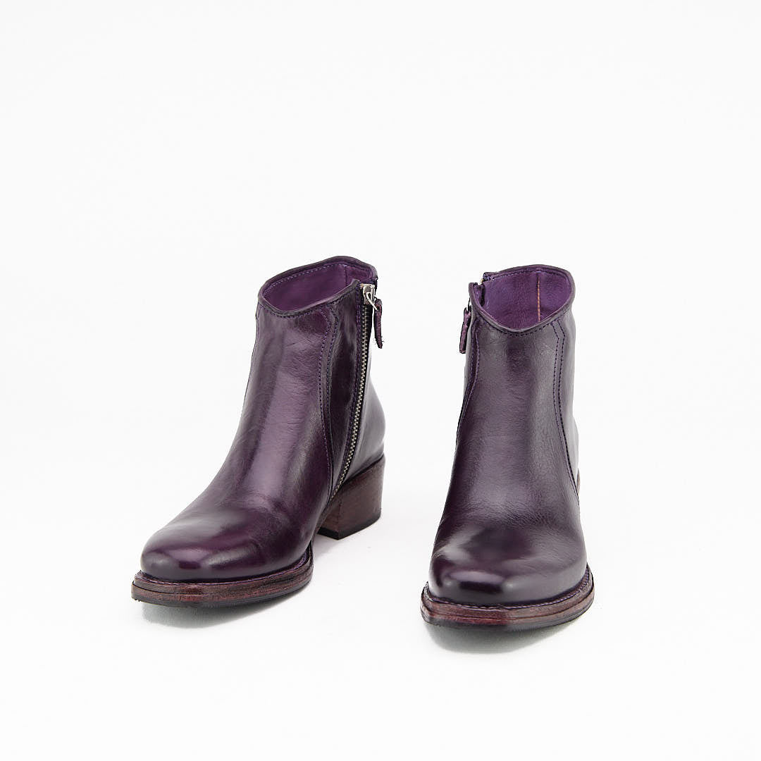 INDAM VIOLA - Stivaletto con Zip Donna in Vitello Vegetale - HUNDRED100® - HUNDRED100