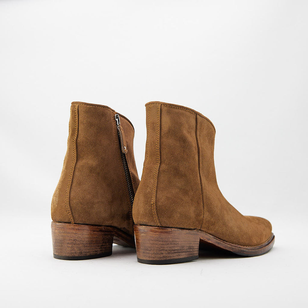 JOSEFIN TABACCO - Stivaletto con Zip Donna in Camoscio - HUNDRED100® - HUNDRED100