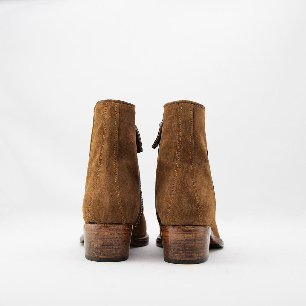 JOSEFIN TABACCO - Stivaletto con Zip Donna in Camoscio - HUNDRED100® - HUNDRED100
