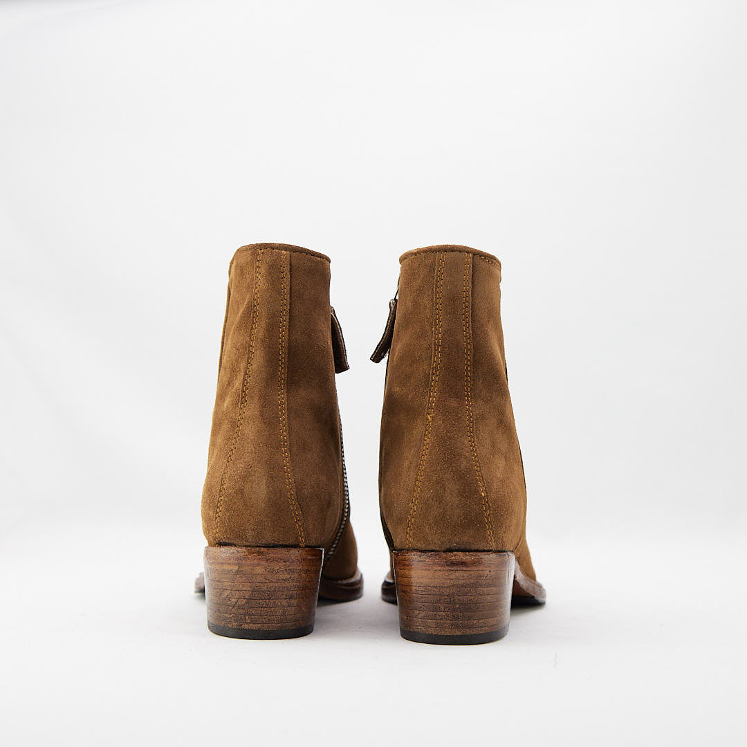 JOSEFIN TABACCO - Stivaletto con Zip Donna in Camoscio - HUNDRED100® - HUNDRED100