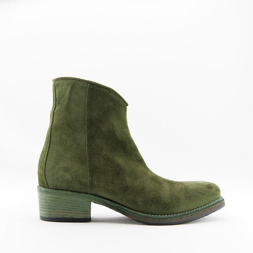 JOSEFIN VERDE - Stivaletto con Zip Donna in Camoscio - HUNDRED100® - HUNDRED100