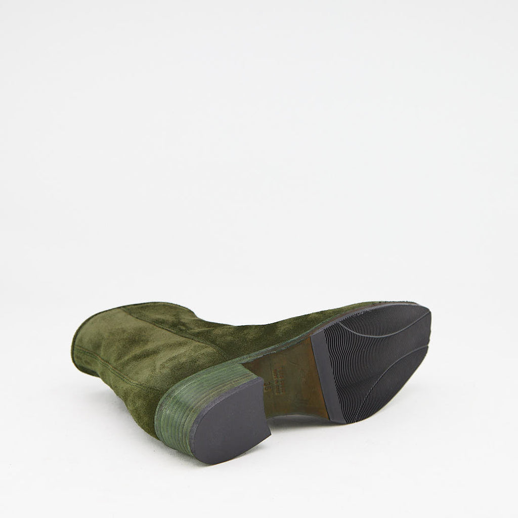 JOSEFIN VERDE - Stivaletto con Zip Donna in Camoscio - HUNDRED100® - HUNDRED100