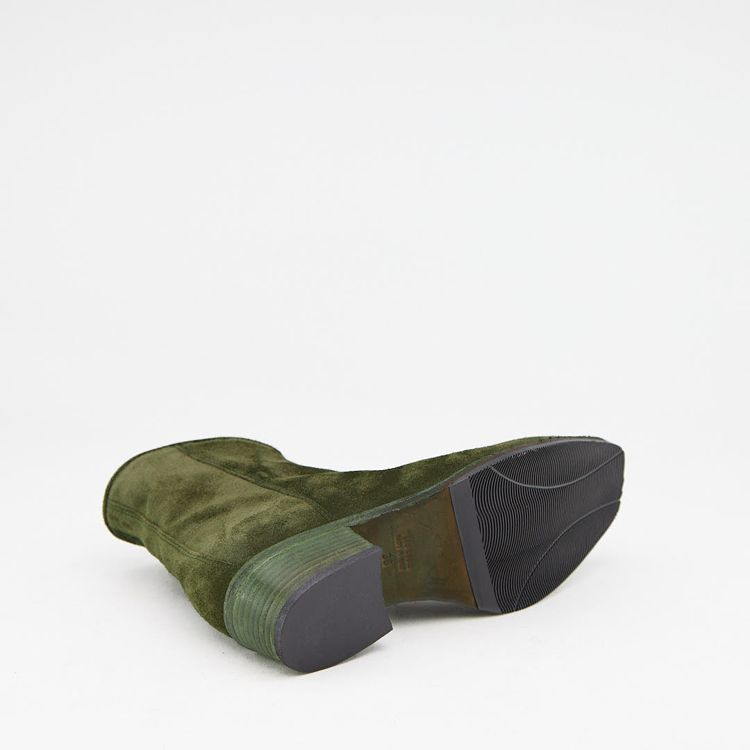 JOSEFIN VERDE - Stivaletto con Zip Donna in Camoscio - HUNDRED100® - HUNDRED100